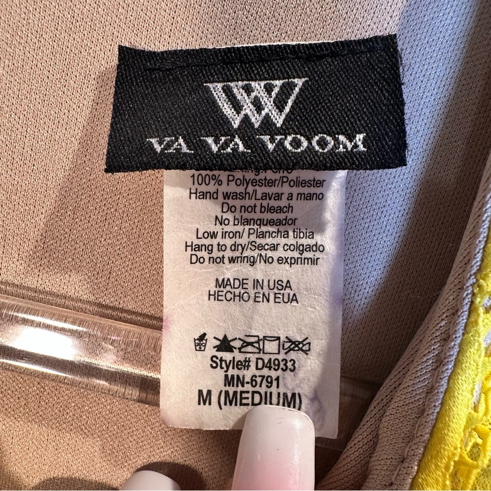 Va Va Voom Yellow Bell Sleeve Sheath Dress - Picture 7 of 9
